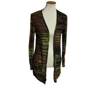 Vtg Y2K does 70s space dyed cardigan
